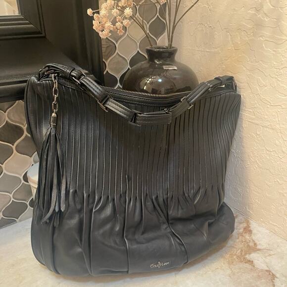 Cole Haan Amalfi Hobo black Leather shoulder bag - Picture 3 of 12